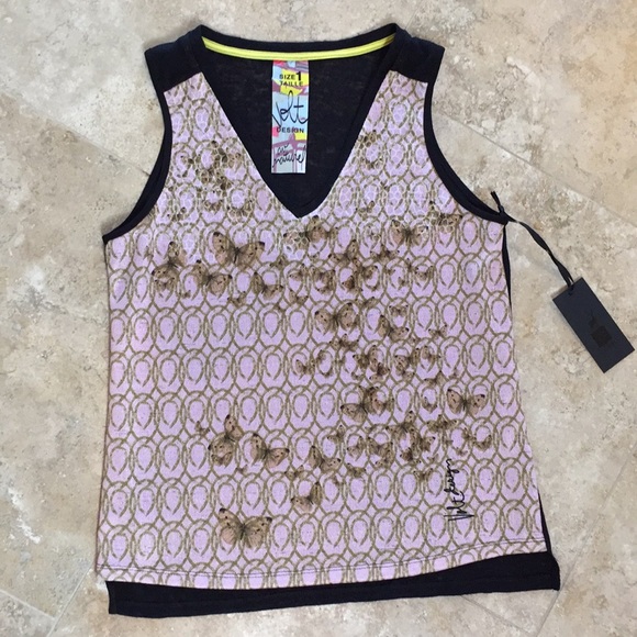 VOLT Design Tank V-Neck Knit Top NWT - Picture 7 of 7